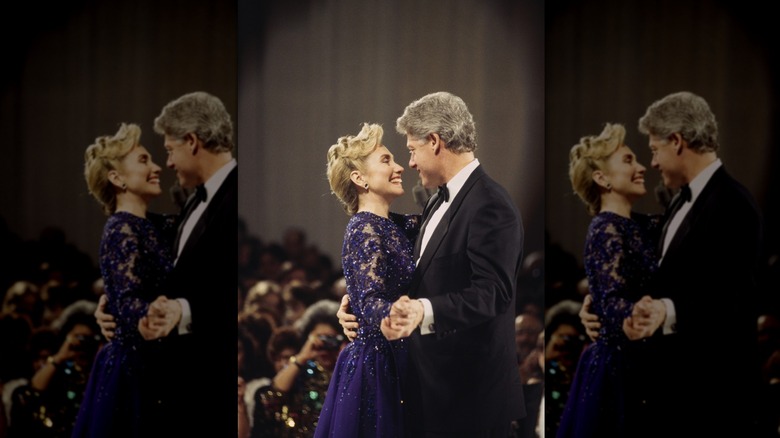 Bill and Hillary Clinton at the inaugural ball 1993