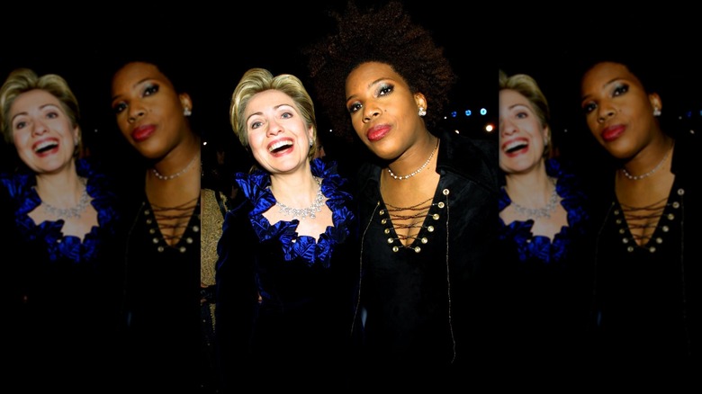 Hillary Clinton with Macy Gray 1999
