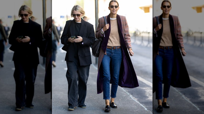 A guest is photographed attending Milan Fashion Week 2025