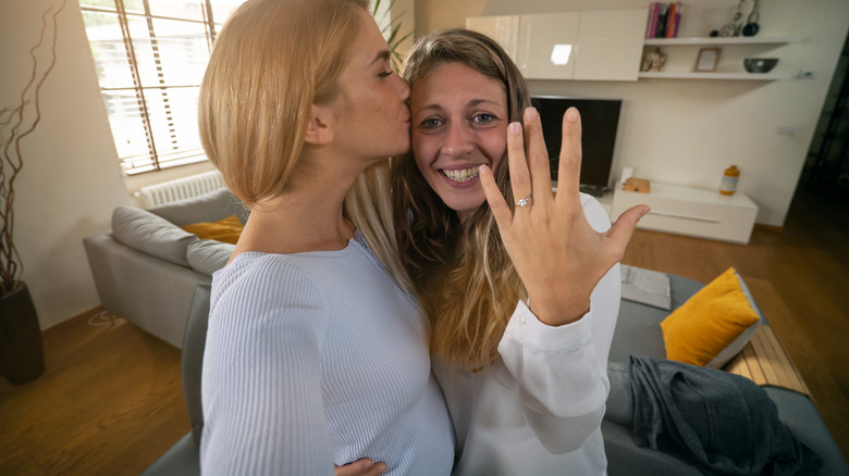 couple gets engaged