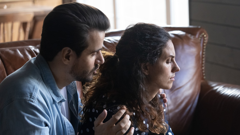 upset couple