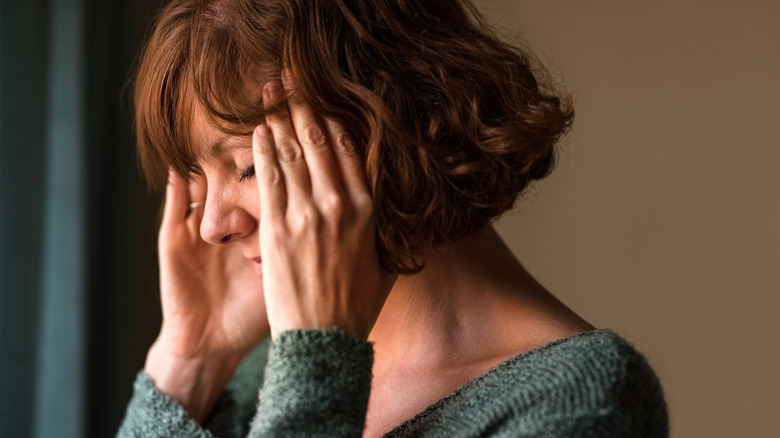 upset woman