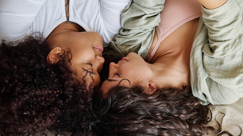 two women embracing