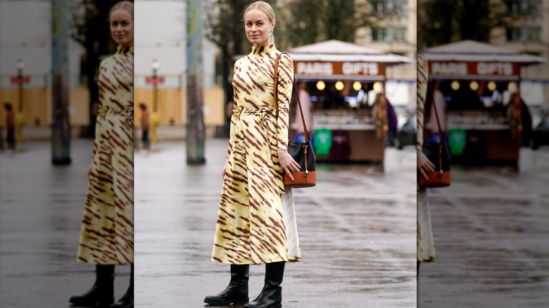 Yellow zebra dress 