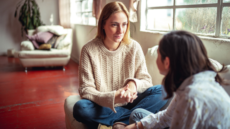 Women talking