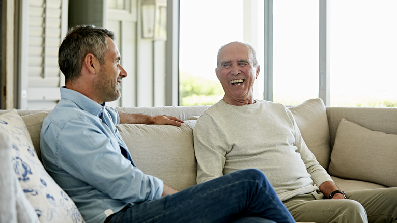 men talking