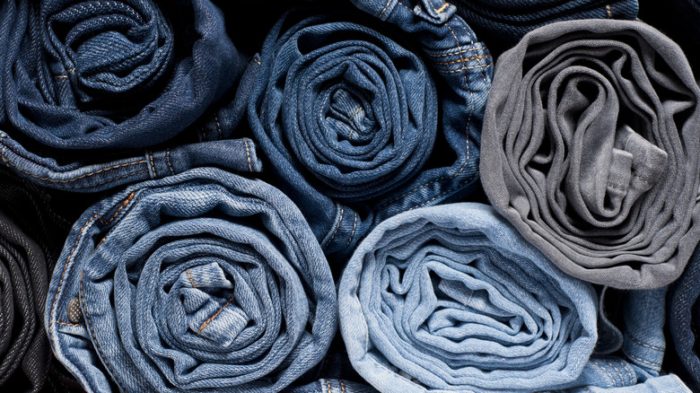Rolled up denim