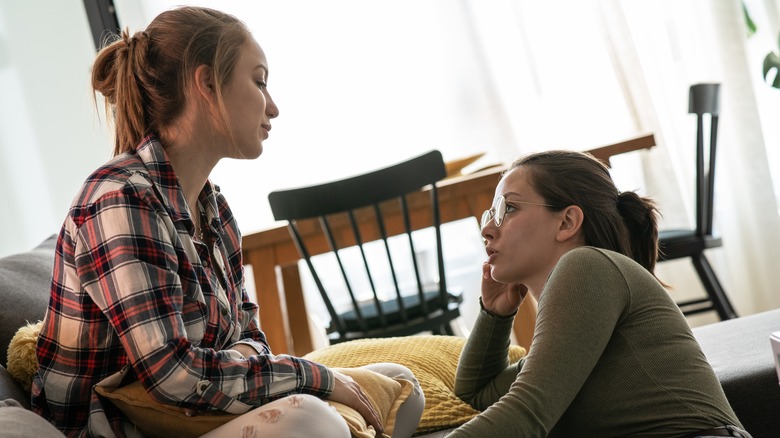 lesbian couple breaking up