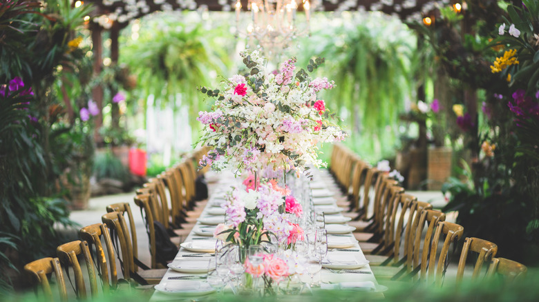 colorful wedding table
