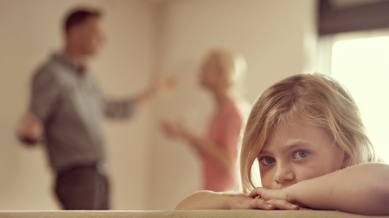 child hears fighting parents