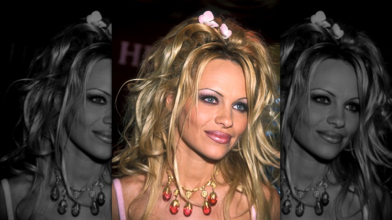 Pamela Anderson pictured smiling in 1999
