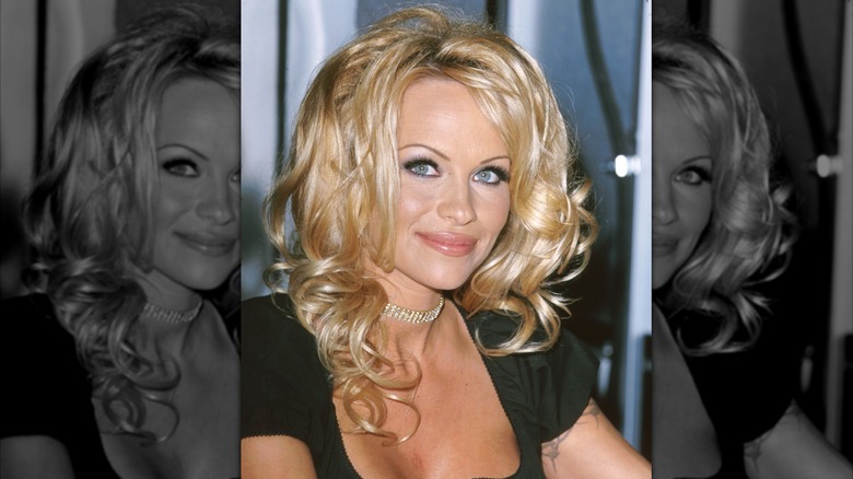 Pamela Anderson pictured smiling in 2000
