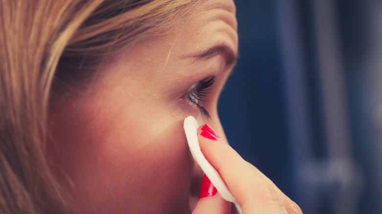 Removing eye makeup