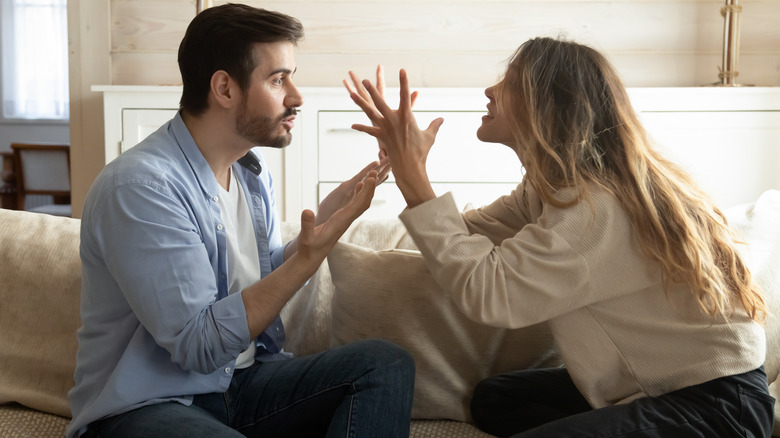 Couple arguing