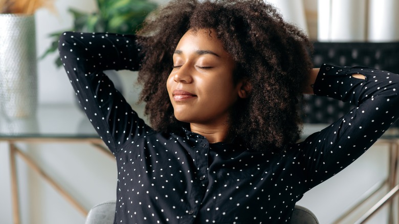 Woman relaxing