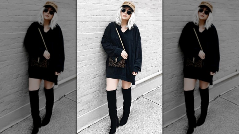 Tall boots no pants