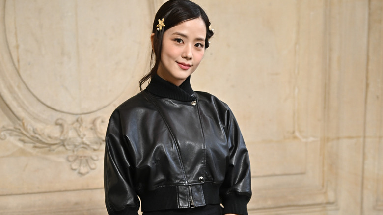 Jisoo of Blackpink posing at a fashion event