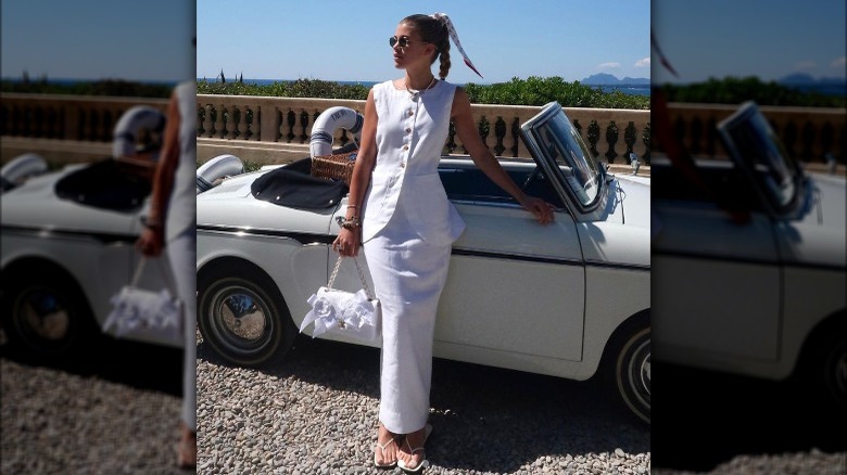 Sophia Richie in linen 