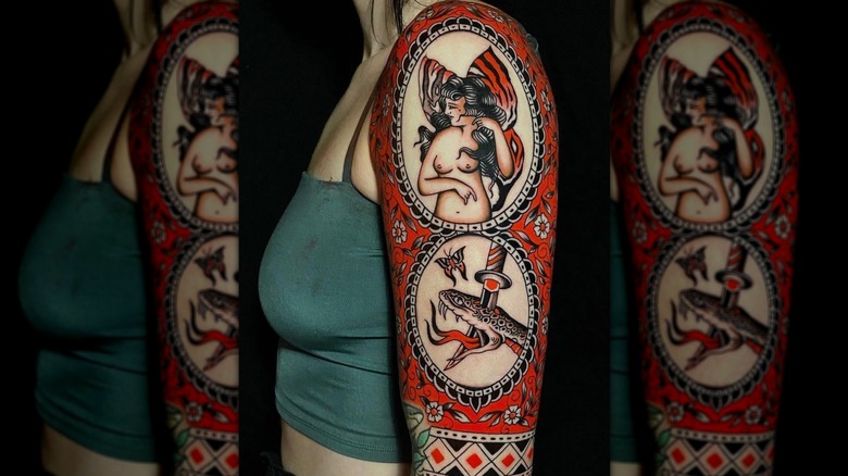 Big arm tattoo