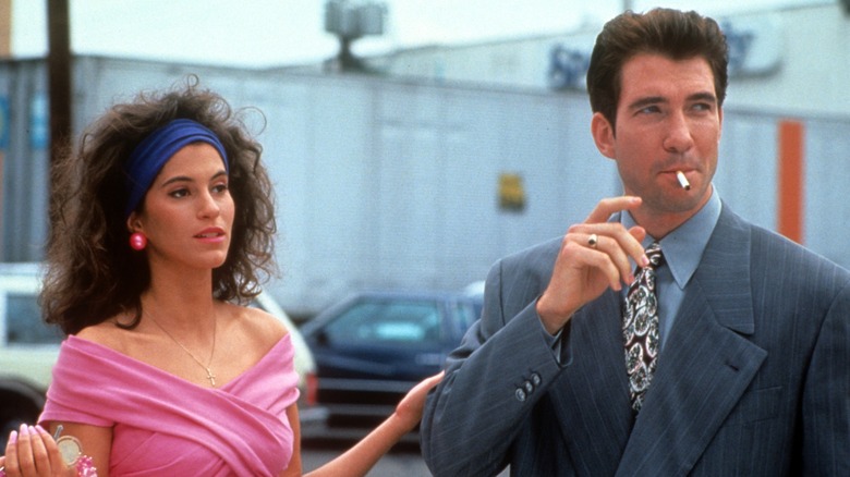 Jami Gertz and Dillon McDermott in the 1992 movie Jersey Girl