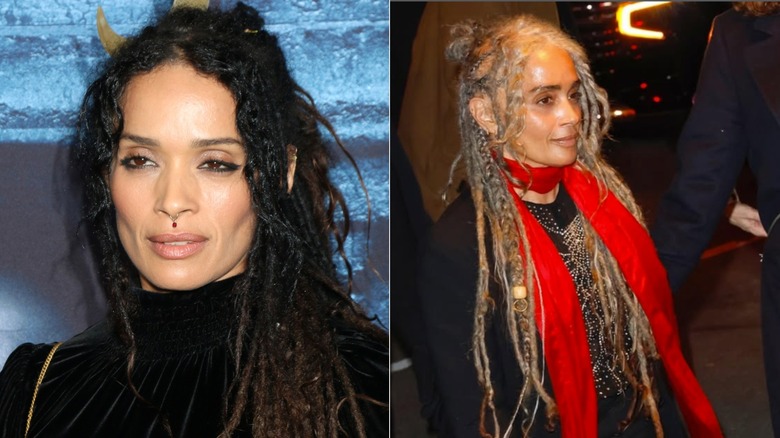 Side by side images of Lisa Bonet