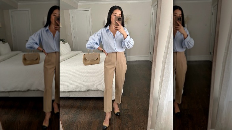 Woman in chinos