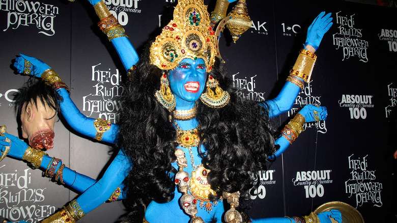 TV personality/supermodel Heidi Klum attends her 9th annual Halloween party presented by Absolut 100 at 1 OAK on October 31, 2008