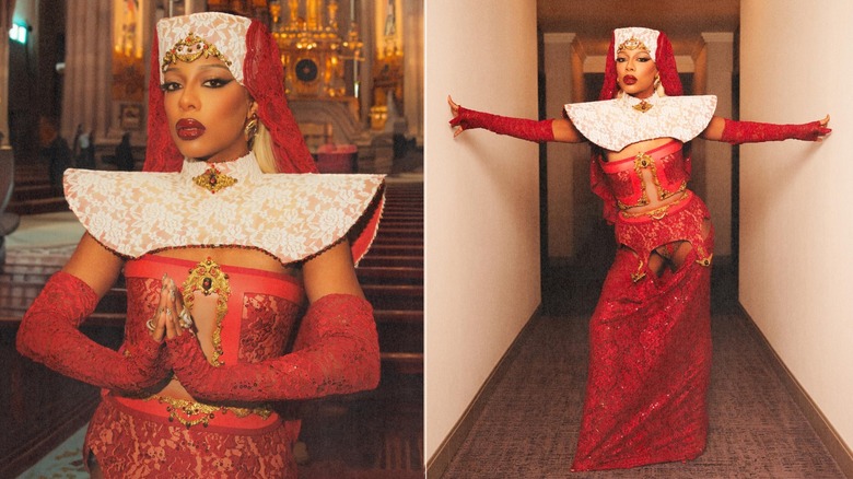 Snaps of Victoria Monet's Halloween 2023 costume