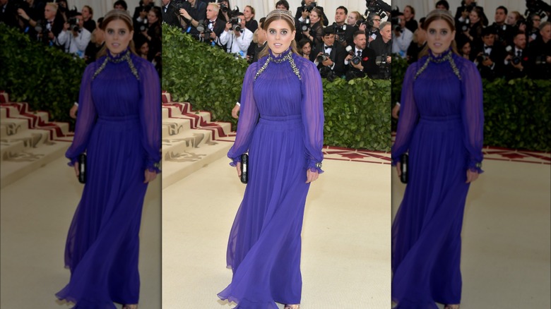 Princess Beatrice of York attends the Heavenly Bodies: Fashion & The Catholic Imagination Costume Institute Gala