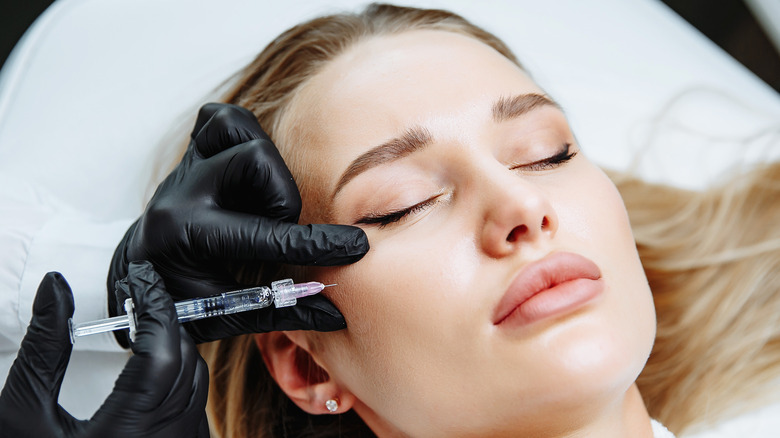 person receiving injection