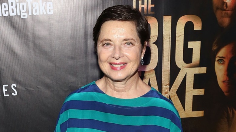 Isabella Rossellini smiling on the red carpet while at a movie premiere in 2018