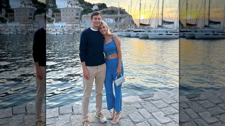 Ivanka Trump poses for a photo with husband Jared Kushner in Greece