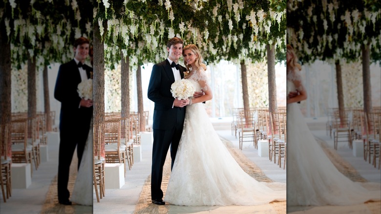 Ivanka Trump and Jared Kushner on their wedding day