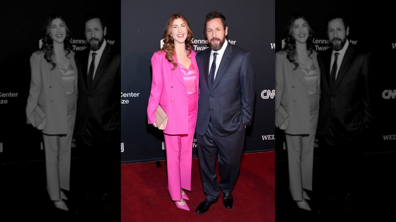 Jackie and Adam Sandler at the Annual Mark Twain Prize for American Humor in 2023