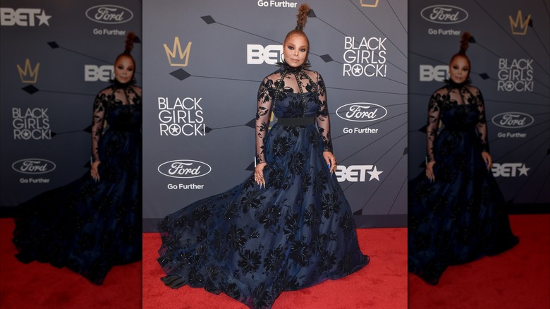 Janet Jackson at the Black Girls Rock! Red Carpet, 2018