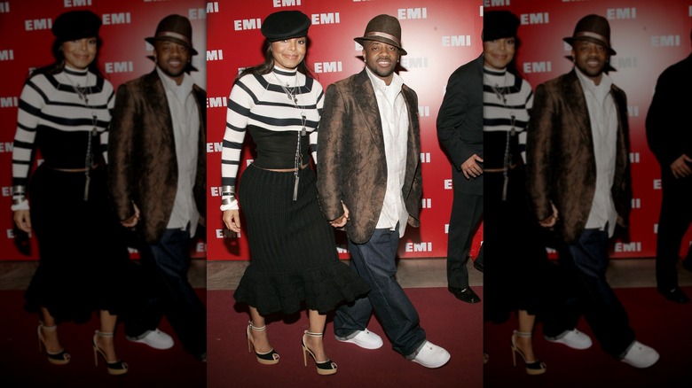 Jermaine Dupri and Janet Jackson during 2005 EMI Post GRAMMY Awards Party