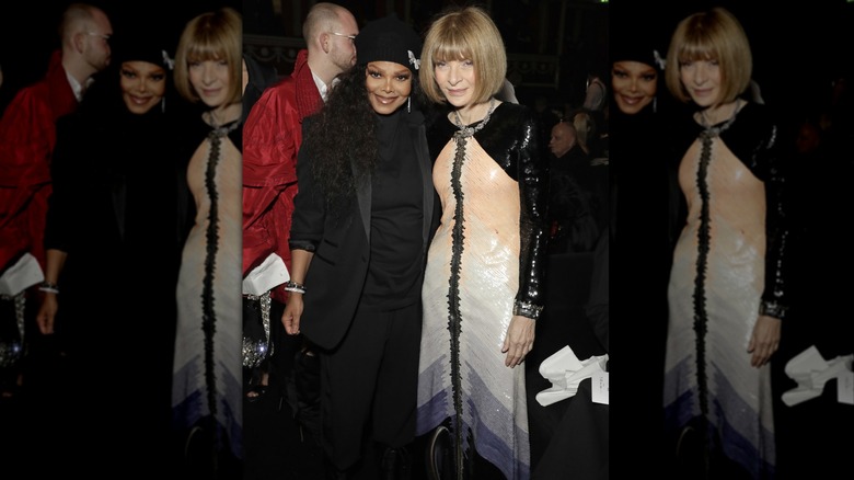 Janet Jackson and Anna Wintour during the VIP dinner at The Fashion Awards 2019 held at Royal Albert Hall on December 02, 2019 in London