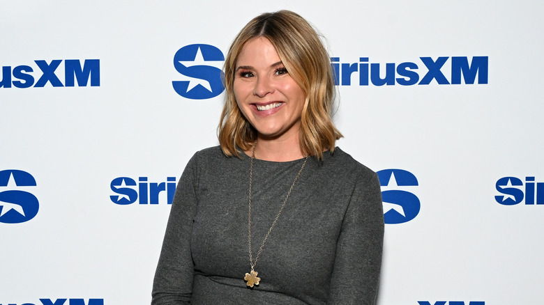 Jenna Bush Hager in a gray dress on the red carpet