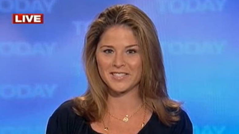 Jenna Bush Hager in 2009 with medium length brown hair