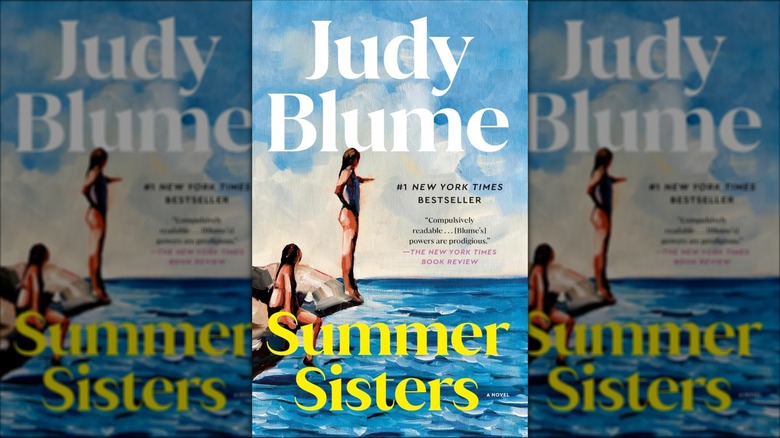 The cover of Judy Bloom's novel Summer Sisters with two women by water