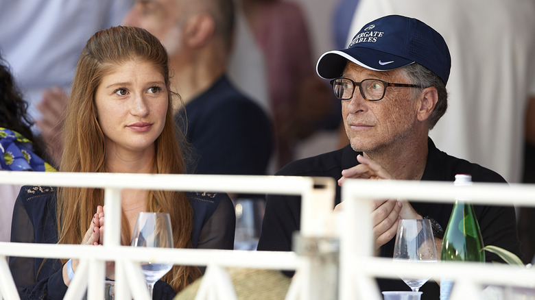 Bill Gates and Jennifer Gates attend Global Champions Tour of Monaco at Port de Hercule on June 30, 2018 in Monte-Carlo, Monaco