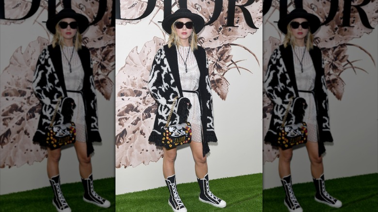 Jennifer Lawrence at a Dior show in 2017