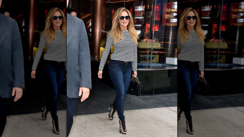 Jennifer Lopez smiling