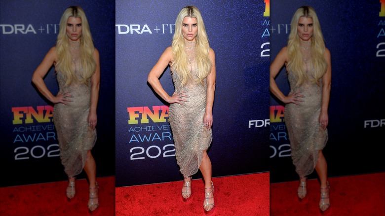 Jessica Simpson on the red carpet in 2023