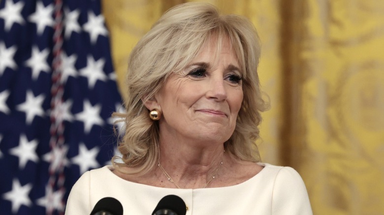 Jill Biden on stage
