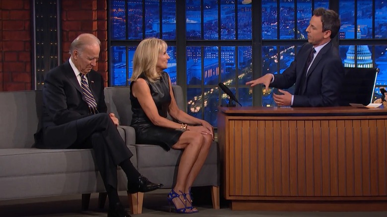 Joe Biden and Jill Biden on "Late Night with Seth Meyers"