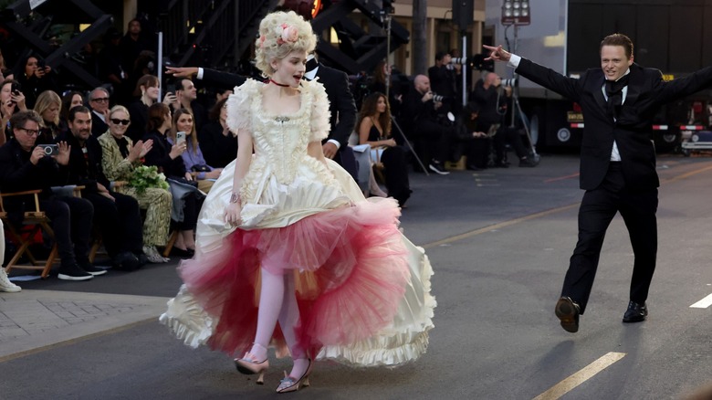 Julia Garner on the Vogue runway in 2025