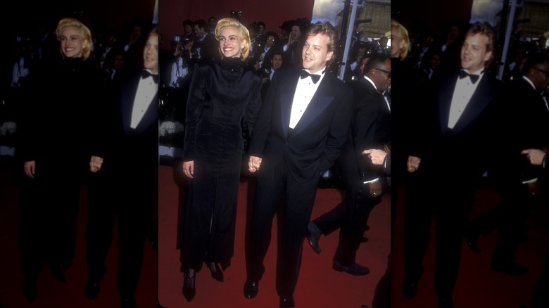 Julia Roberts with Kiefer Sutherland at the 1991 Oscars