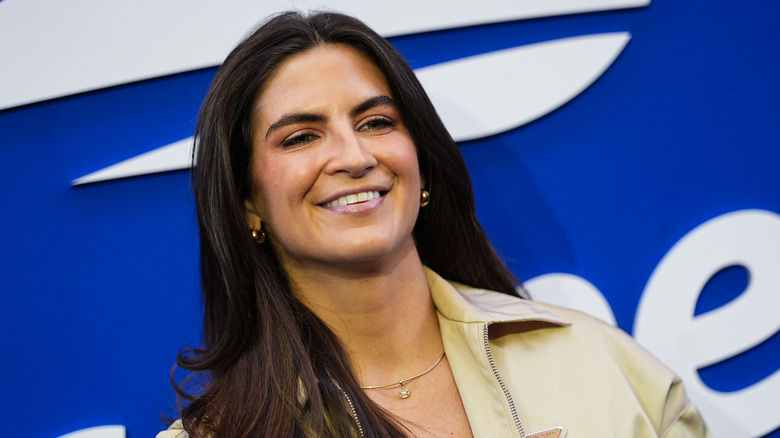 Angled snapshot of Kaitlan Collins at the US Open in 2026