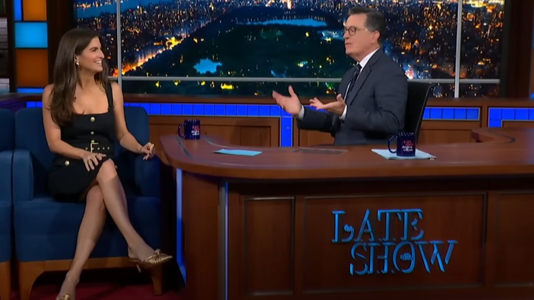 Kaitlan Collins on 'Stephen Colbert' in August 2024